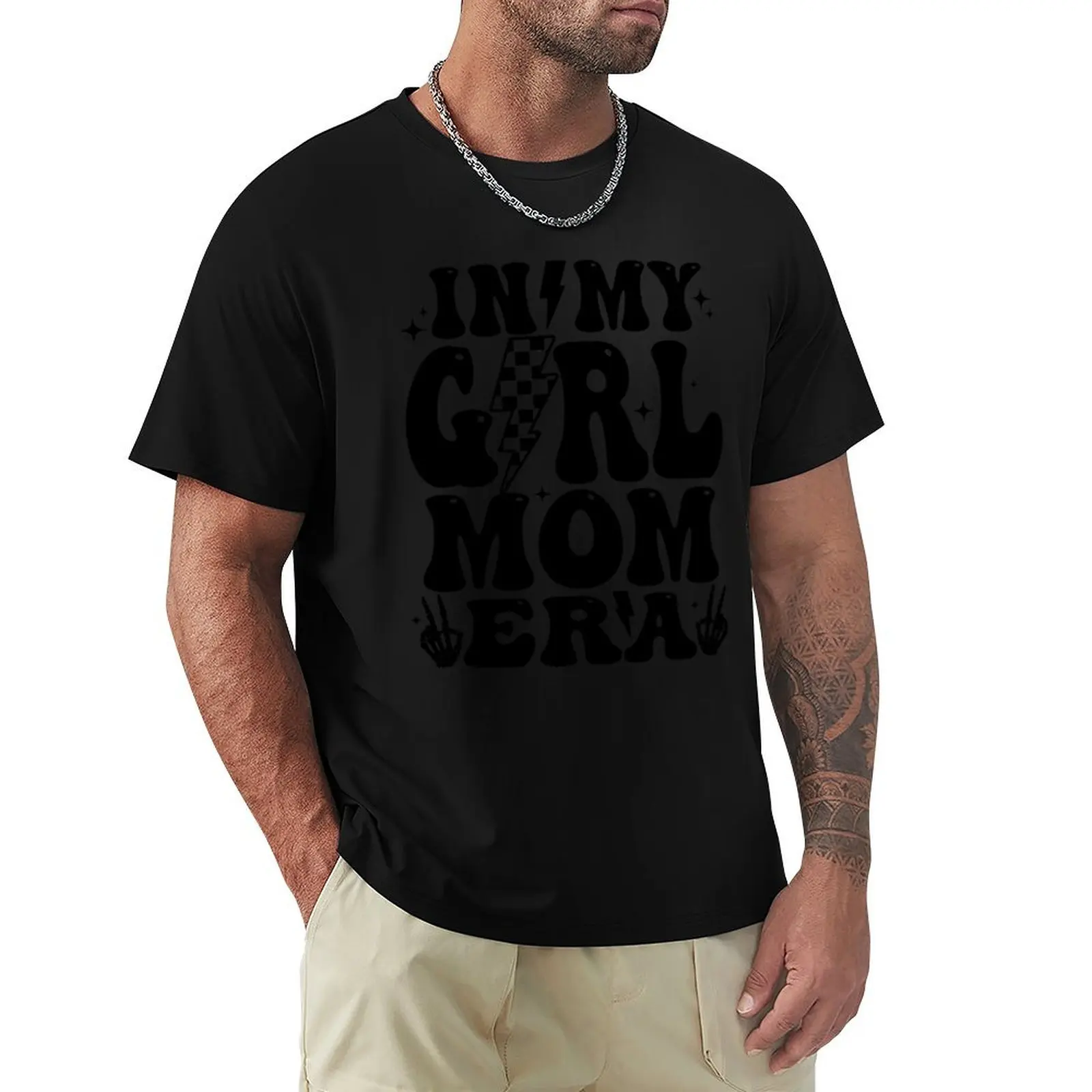 Copy of In My Girl Mom Era Retro Expecting Mom Gender Reveal Gift T-Shirt Plus Size Quick Dry Sports Tee