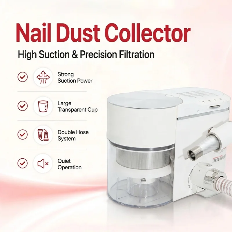 2032 OEM 200W 2-in-1 Manicure Vacuum Cleaner 35000RPM Nail Drill + Table Nail Dust Collector Machine Professional for Nail Salon - view 3
