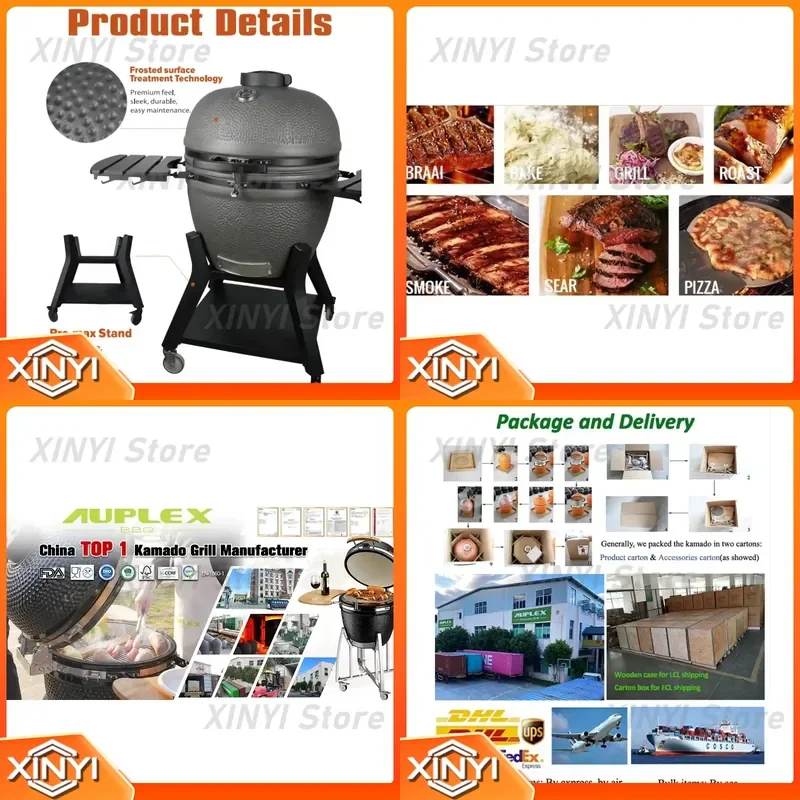 for Auplex Super Beast 27 Inch Kitchen Kamado 29 Inch Grill Komodo Barbecue Bbq Asadores De Carbon Outdoor