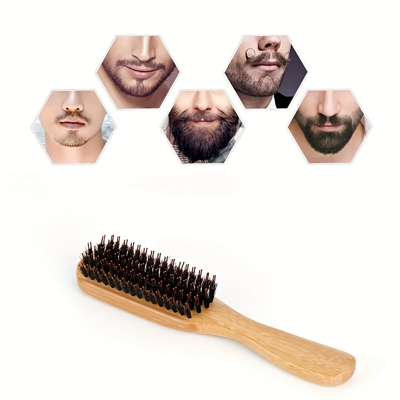 Wooden Hair Brush Paddle Brush Scalp Massage Brush for Hair Styling Detangling Anti-Static Hairbrush for Women Men view 4