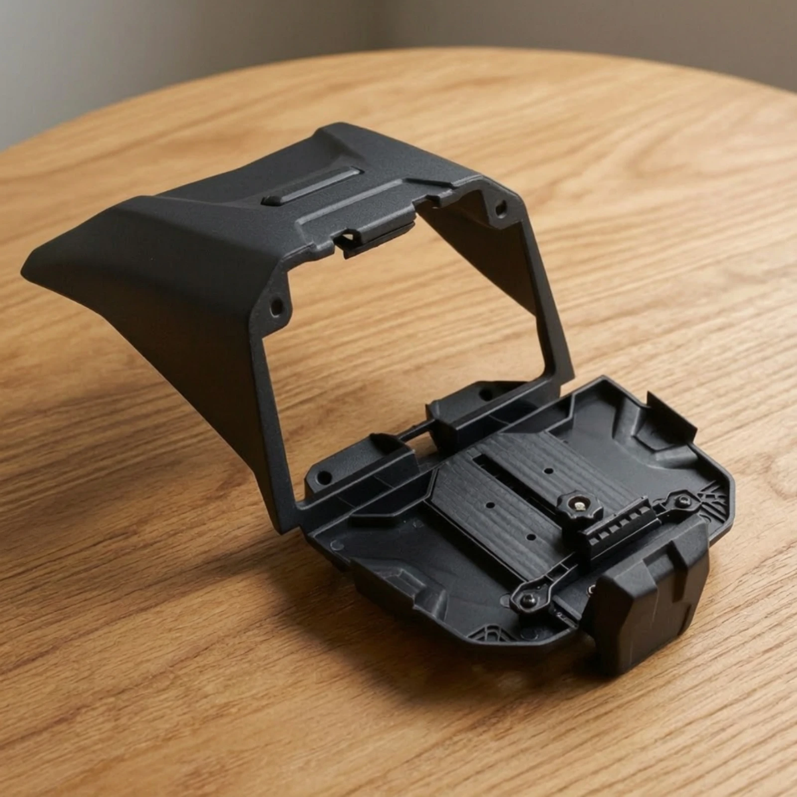 Storage Box with Device Holder Molded Electronic Device Holder Organizer Hard-Shell Mount Compact for Riders, off-Road