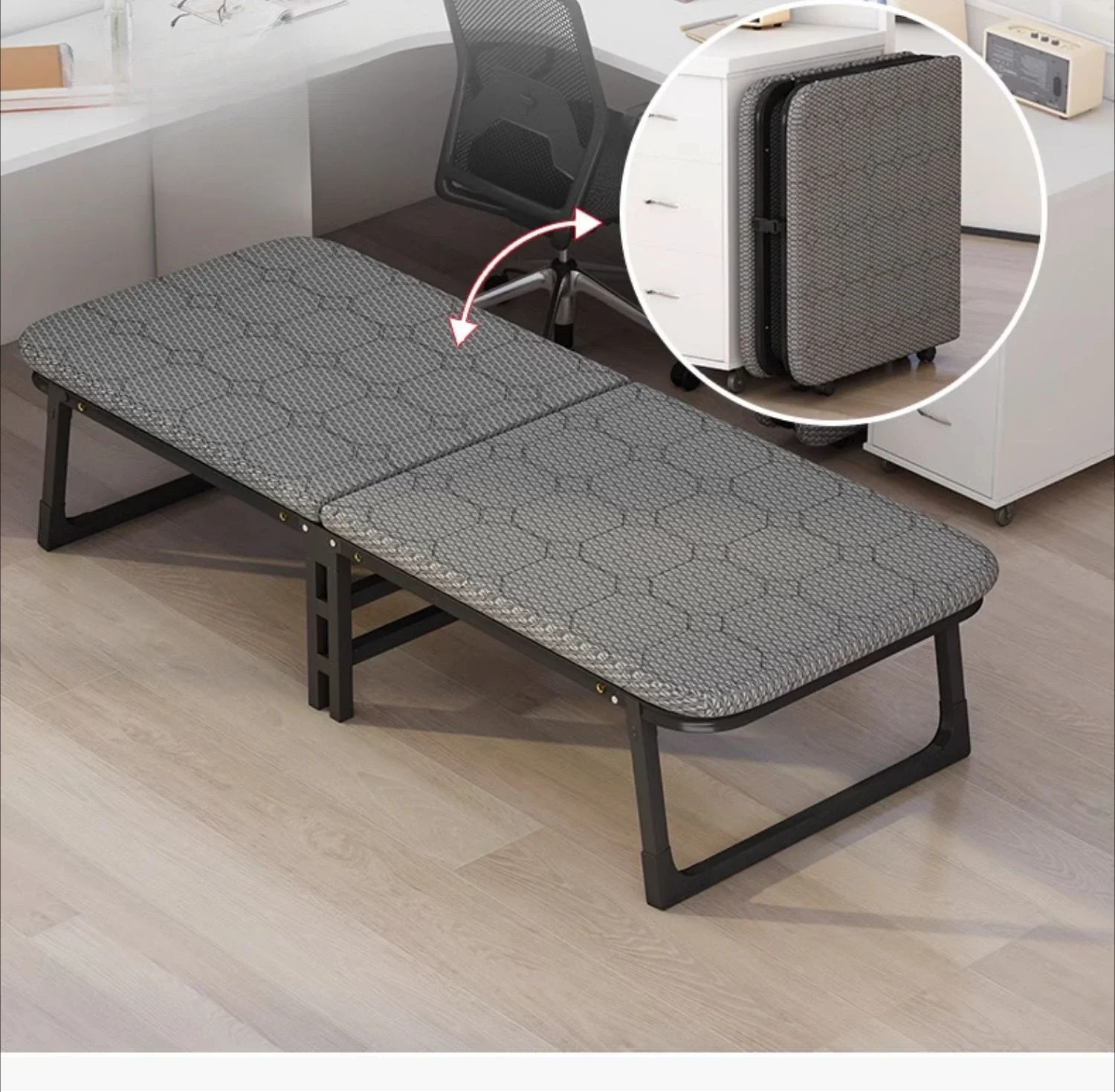 

Rollaway bed Single bed Adult portable camp bed Office lunch break