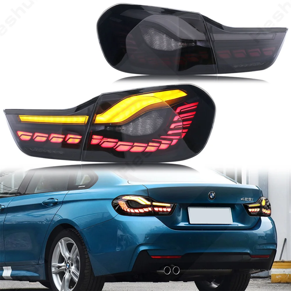 

Pair OLED Tail Lights For BMW M4 F32 F33 F36 F82 F83 GTS 2013-2020 420i 430 435 428 440 LCI Tail Lamp Rear Light Taillight Emark