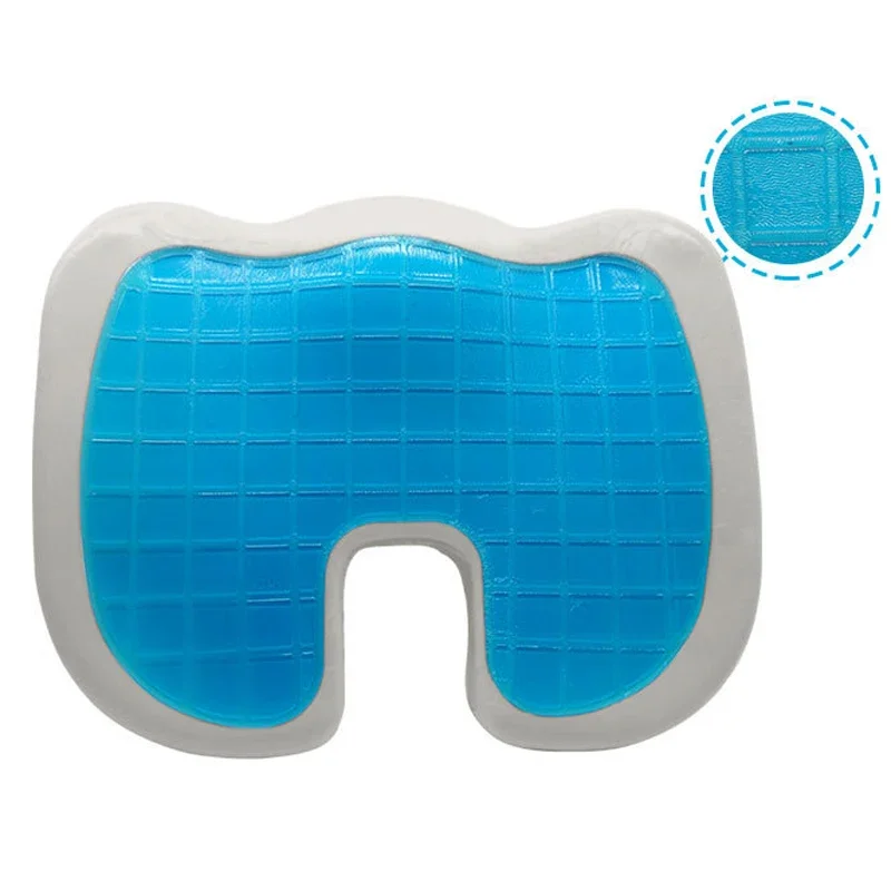 YR New Summer Style U-Shaped Low Rebound Memory Foam with gel pad Core Cushion Improves Posture Pad Orthopedic Chair Seat Mat