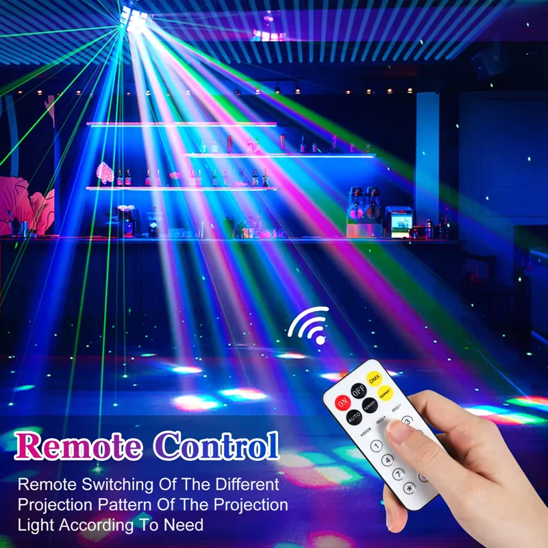 

Remote control & DMX512 Disco light LED butterfly light 4In1 LED butterfly laser light dj party wedding KTV bar stage light show