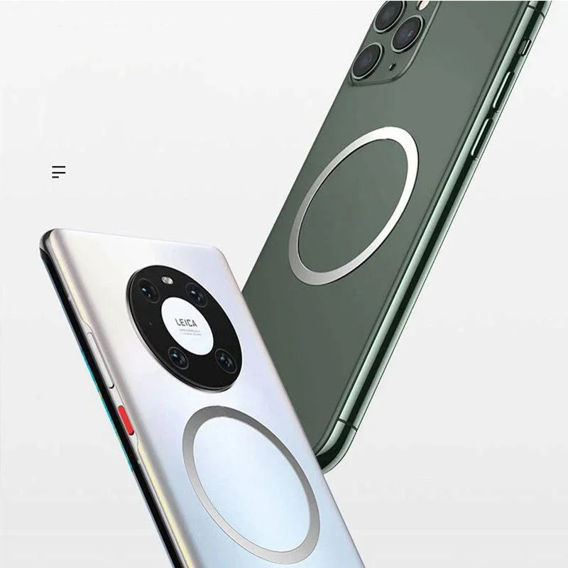 2024 New Magnetic Metal Plate Ring for Magsafe Wireless Charger Iron Sheet Sticker Car Phone Holder Magnet Patch for IPhone12 13