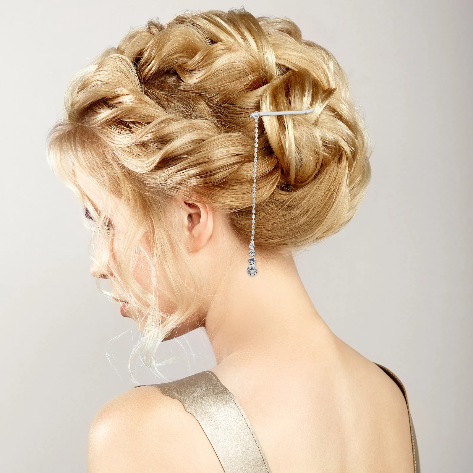 

1 Piece Rhinestone Forehead Chain Elegant Alloy Headwear for Women Party Bridal Hair Accessory Dance Event Jewelry Gift