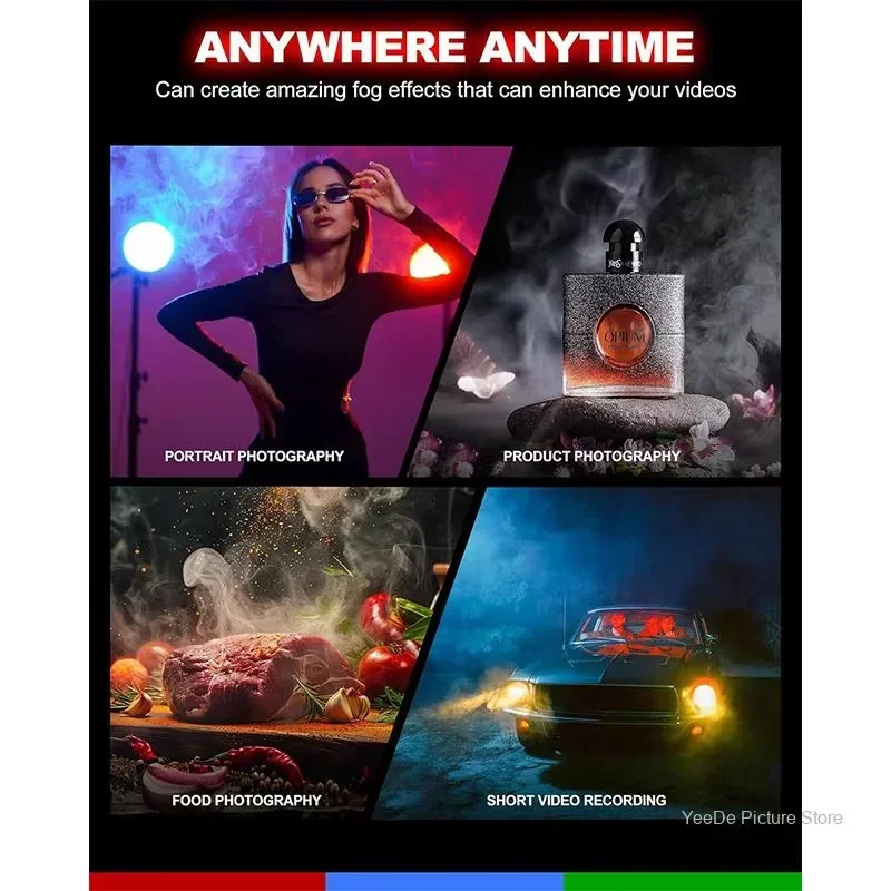 LENSGO Smoke K 30 Вт Ручная машина для тумана с эффектом дыма и сухого льда для студии, короткая видеосъемка, сценическое исполнение, атмосфера