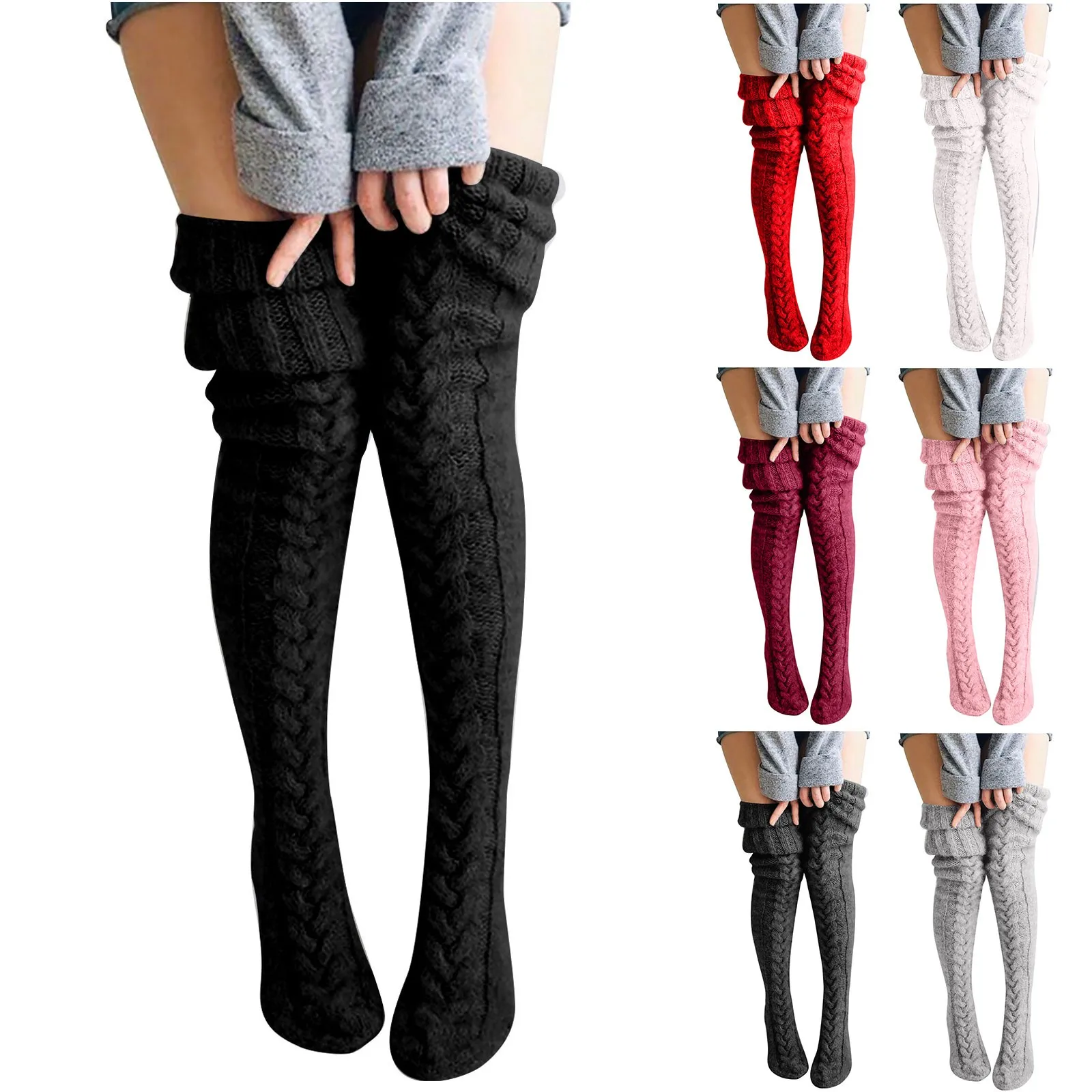 85cm Christmas Women Cotton Socks Print Thicker Floor Socks Carpet Socks Ladies' Woolen Foot Warmers Autumn/winter SolidSocks