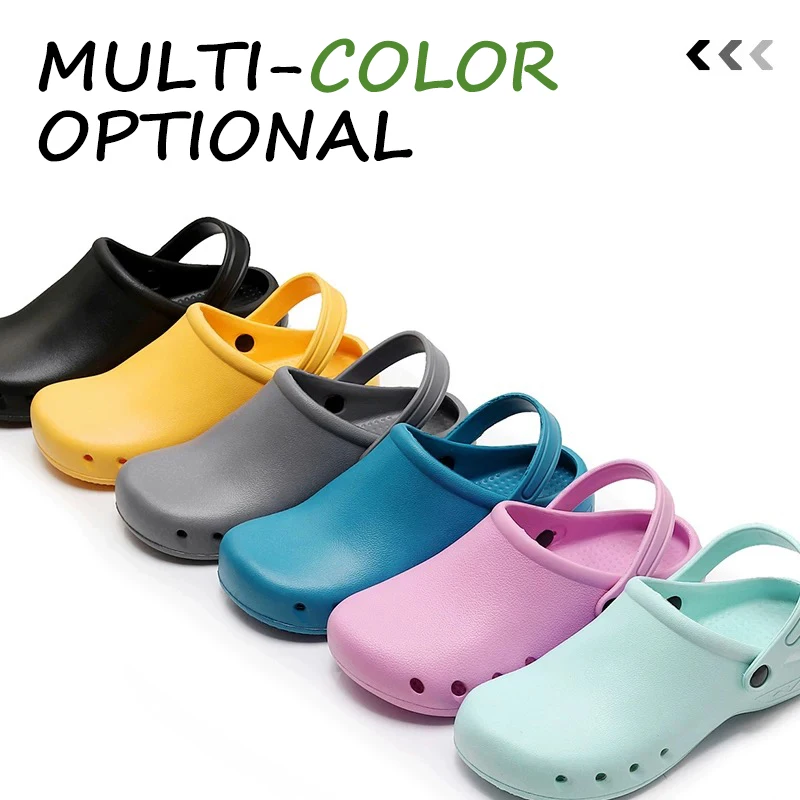 Women Medical Clogs Pet Hospital Nursing Slippers Soft Sole Laboratory Shoes Silent Breathable Dental Surgical EVA Clogs A2020