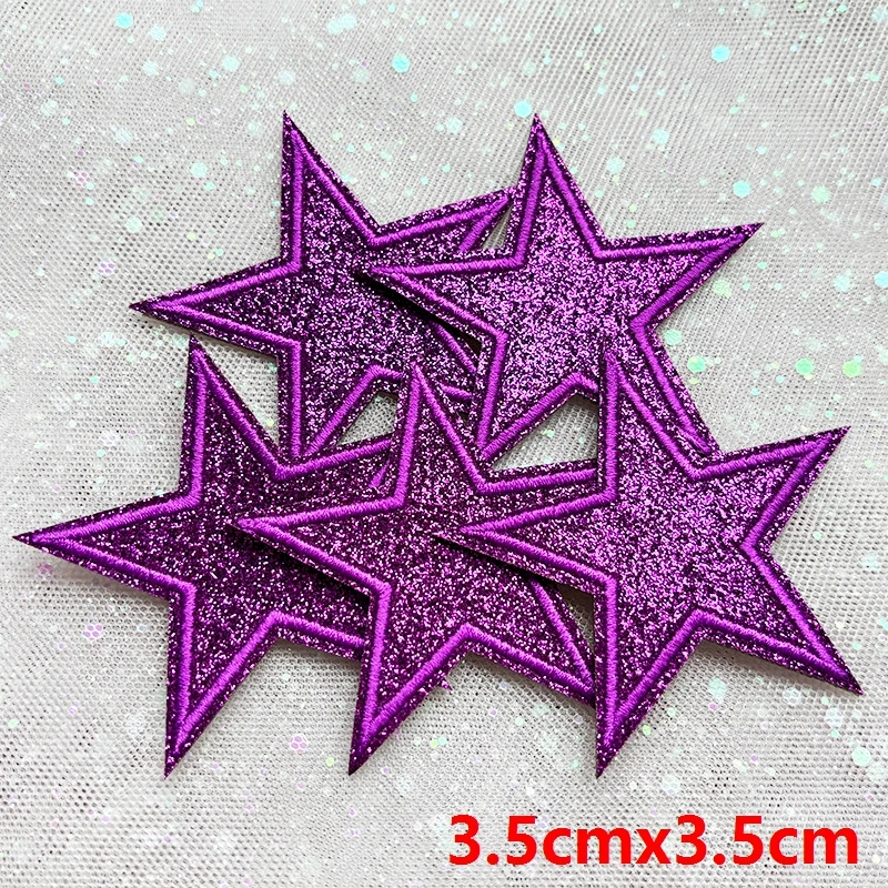 5 Stück Funkelnde Stern-Aufnäher zum Aufbügeln mit Glitzer-Pailletten für Jeanswesten, Funkelndes Kawaii-Style-Accessoire, DIY-Geschenke – Detail 39