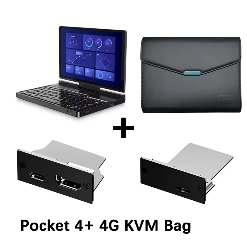 2025 Original GPD Pocket 4 8.8-inch AMD AI 9 HX 370 64GB RAM Portable Mini PC 2TB NVMe flipped 180° Laptop Computer for business