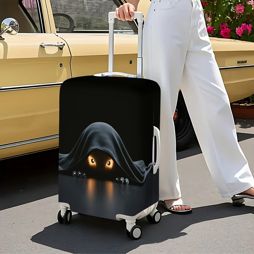 1pc illuminated Monster Eye Print Luggage Cover. Fits suitcases from 18 to 32 inches; effectively protects your luggage