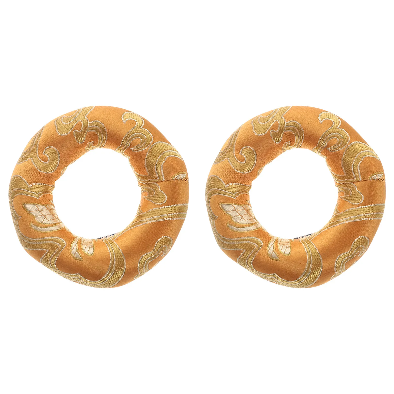 2Pcs Buddha Singing Bowl Sound Bowl Pads Random Color Premium Material Cushions for Buddhist Instruments Buddhism Products