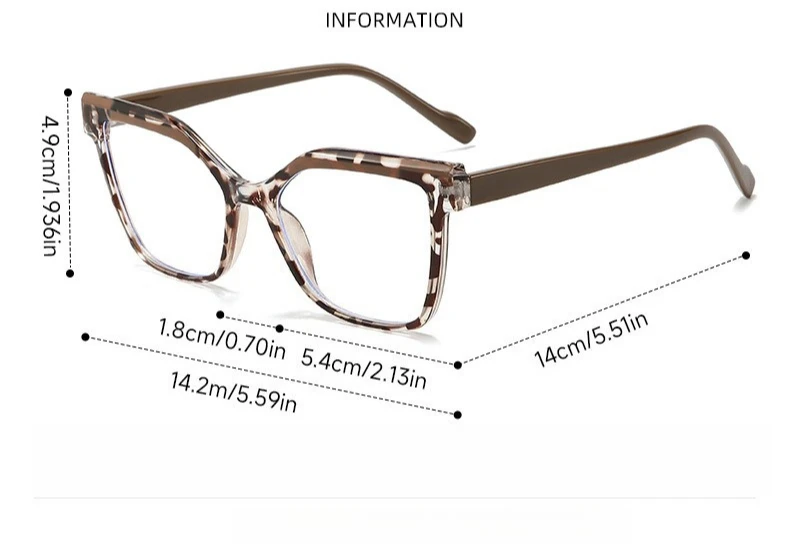 Rechteckige + gespleißte farbige Lesebrille, neutrale High-End-Texturbrille, Anti-Blaulicht, kann als dekorative Brille verwendet werden – Detail 5