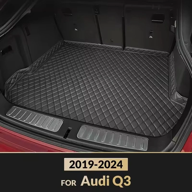 

Для Audi Q3 2019-2025 24 23 22 21 20 коврик в багажник автомобиля задняя крышка грузового багажника коврик аксессуары для интерьера