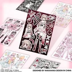 Cartoon Stickers Dark Characters DIY Guben Phone Case Stickers Sweet Style