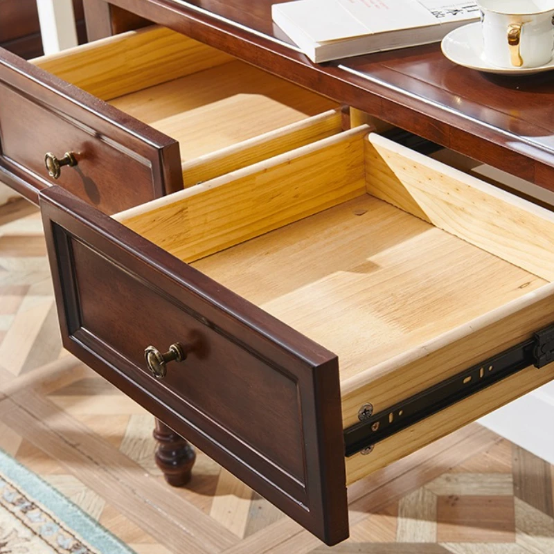 مرآة خشبية الغرور ماكياج مكتب خمر أدراج صغيرة المنزل منضدة الزينة خزانة جماليات موبليس دي دورميتوريو الأثاث