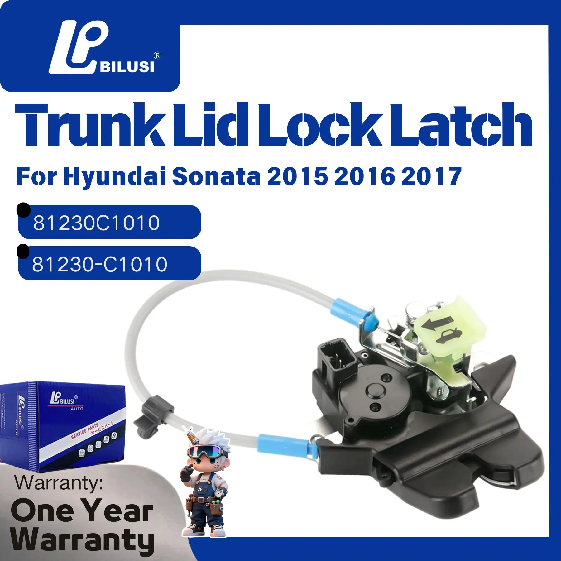

Замок багажника BILUSI с приводом для Hyundai Sonata 2015-2017, артикул 81230-C1010, 81230C1010