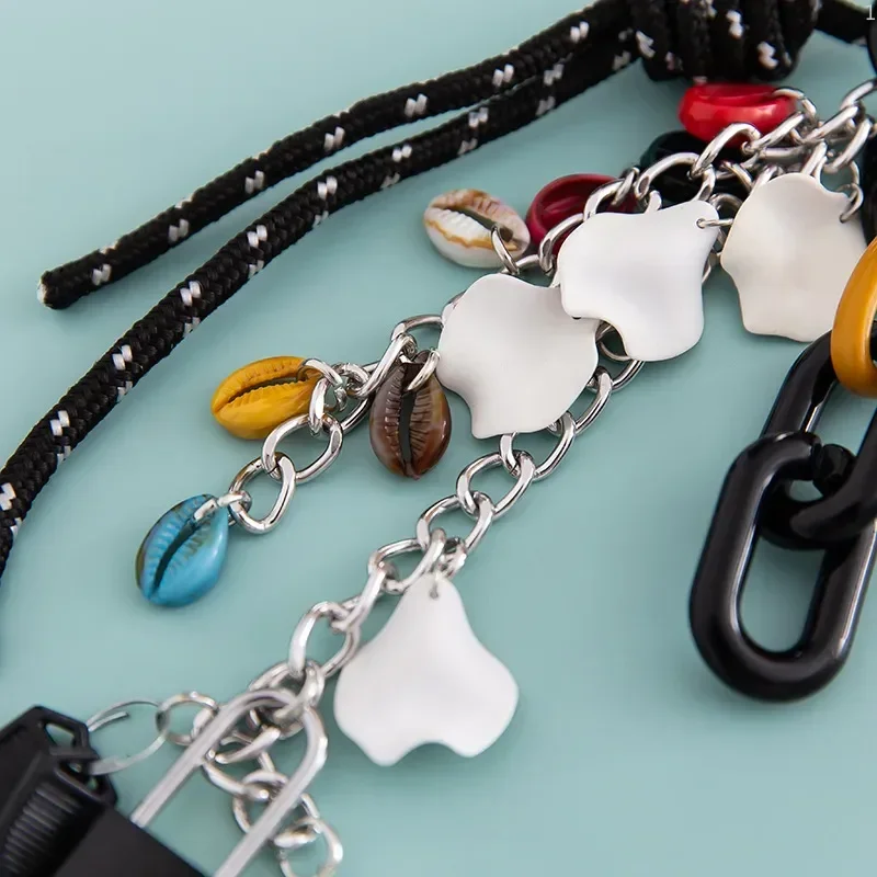 DIY Color Braided Keychain Creative Mobile Pendant Multifunctional Bag Lifting Couple Lock Chain Keychain Home Decoration