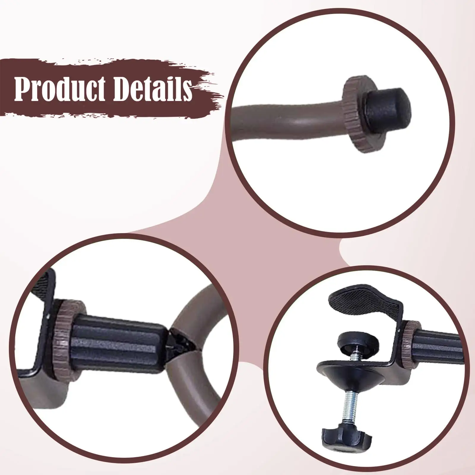 Music Stand Extension Hook Clamp on Rack Holder for Concert Performance Home