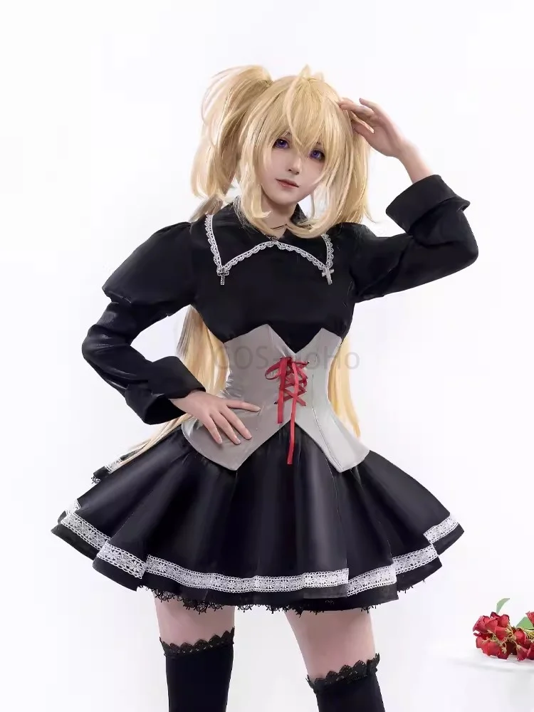 COS-HoHo Shugo Chara Tsukiyomi Utau gra garnitur słodki piękny mundur przebranie na karnawał Halloween do odgrywania ról strój na imprezę kobiety