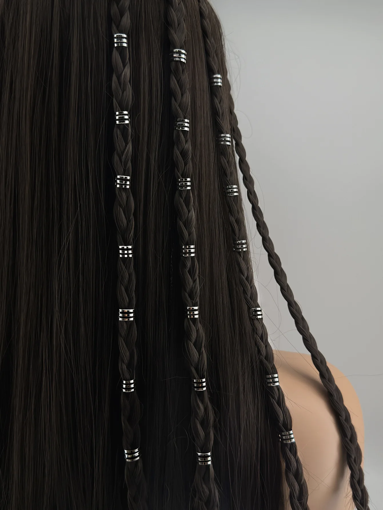 Antique Dreadlock Rings and Ear Cuffs 40PCS for Women Girls Braided Hair Metal Accessories Vintage Decor Durable Kit