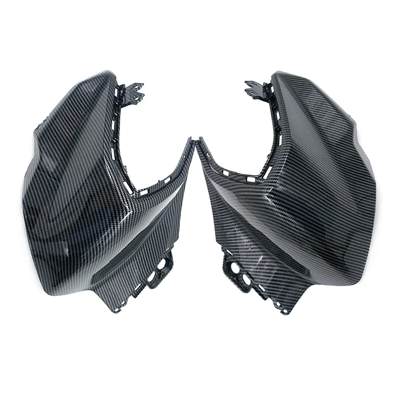 حسنا-ألياف الكربون دراجة نارية الملحقات خزان الوقود غطاء جانبي هدية حماية ل MT-03 2021-2023 #4