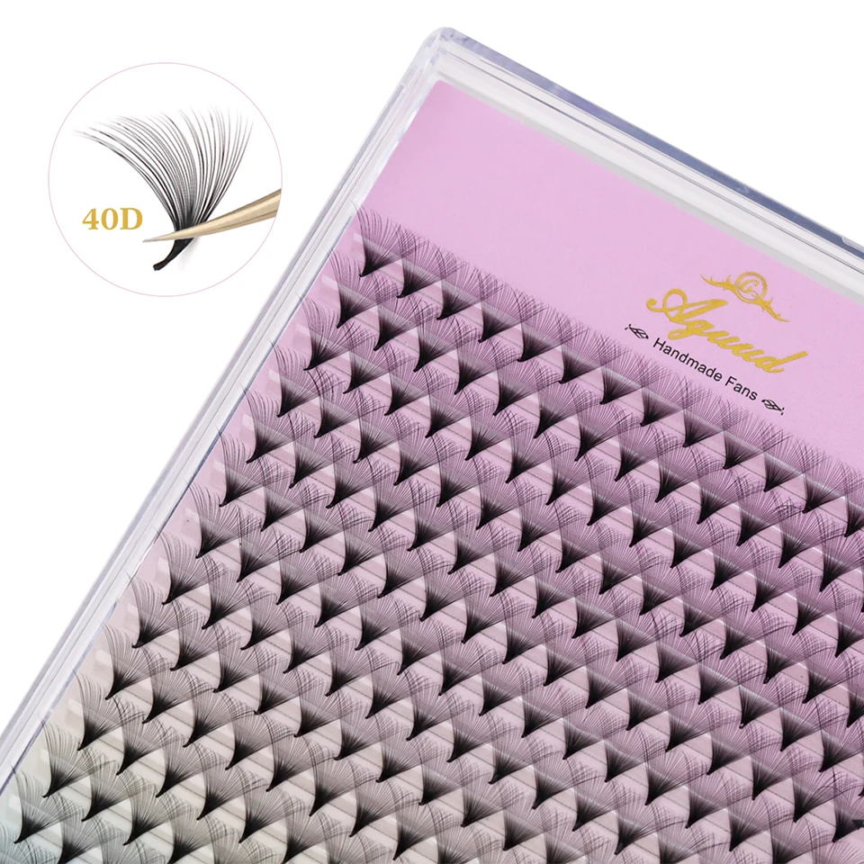 

Aguud New XL Tray Thin Pointy Base Premade Lash Fans Eyelash Extension 5D 6D 8D 30D Individual Lashes Premade Russian Volume Fan