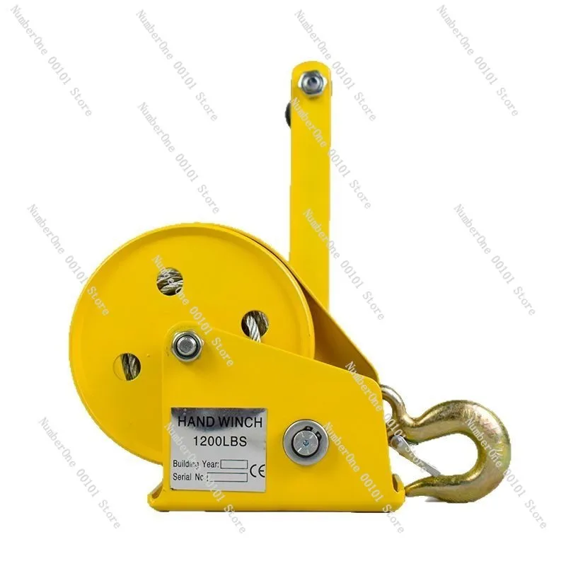 

Hand crank winch two-way self-locking small convenient hoist hoist manual traction winch crane