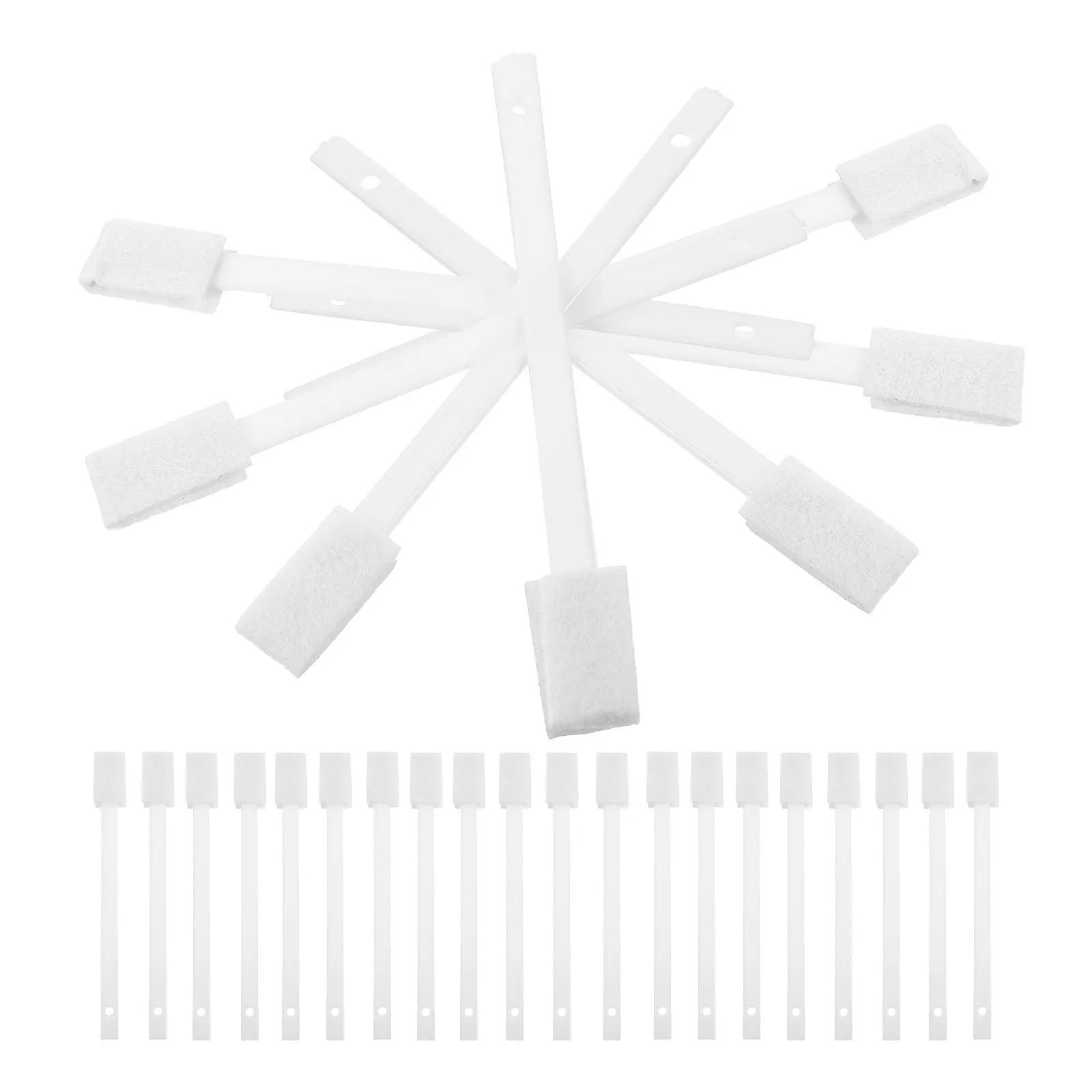 

30Pcs Disposable Toilet Bowl Cleaning Brush Handheld Crevice Tool Slim Flexible Head for Gaps Grooves Blinds Bath Tub Sink