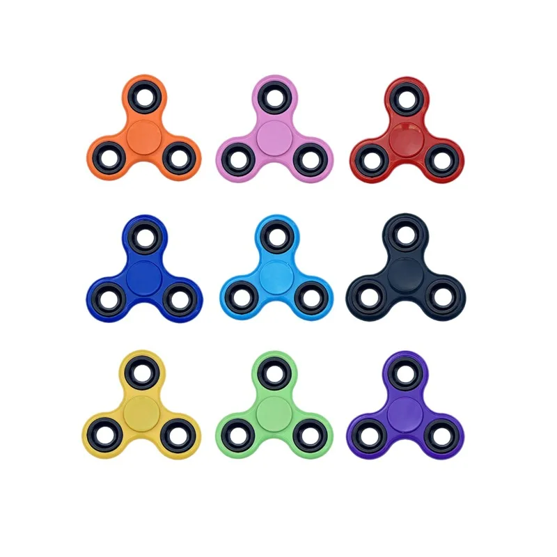 10 قطعة سوبر بأسعار معقولة مطلي ثلاث أوراق جيروسكوب ببصمة الإصبع الكهربائية كتلة حديد معدنية لعبة جيروسكوب الإصبع #4