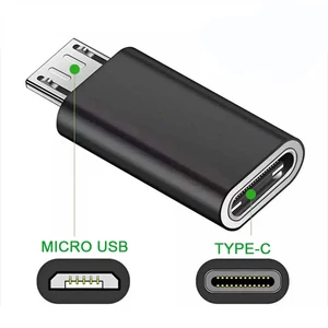 USB Tipo C a micro conector de adaptador de Android USB para la tableta del teléfono Micro USB Masculino a tipo C Convertidor femenino para Xiaomi Huawei 10 mejores ventas Xiaomi Socket - №8