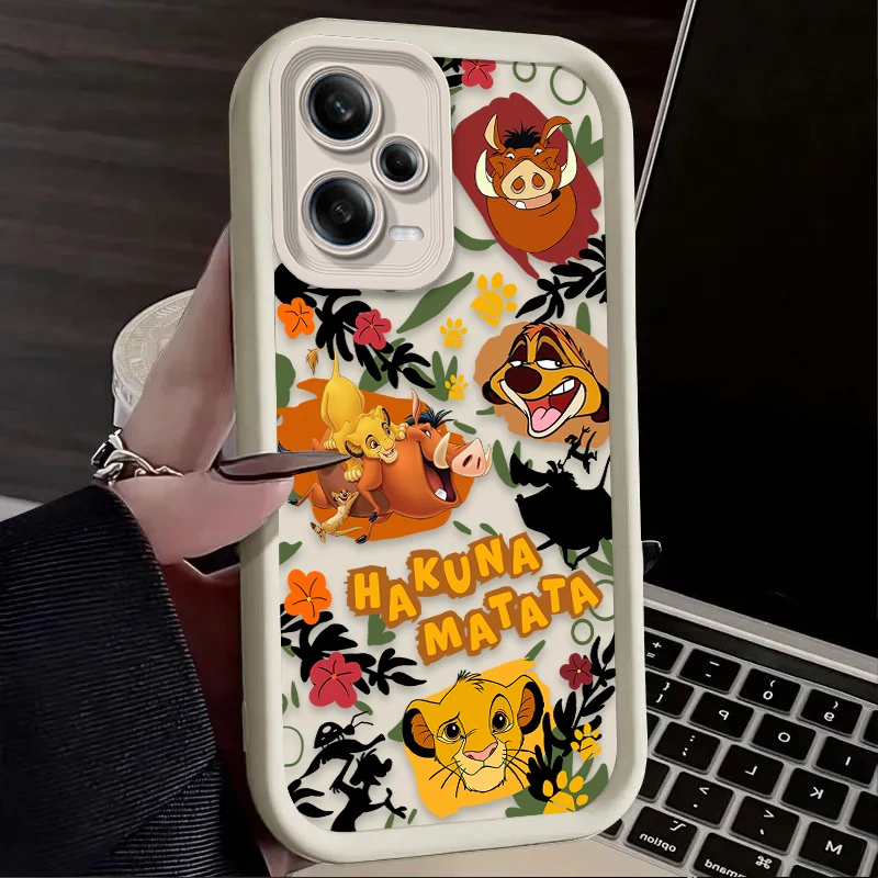 Disney The Lion King Cartoon Case for Xiaomi Redmi Note 12 11 13 Pro Plus 4G 5G 10S 11S 9S 12S 10 9 Redmi 12C 14C 13C A3 12 Capa