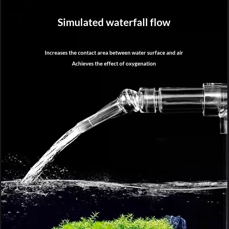 Acrylic Fish Tank Duckbill Nozzle Adjustable Aquarium Filter Pump Rotating Water Outlet Return Pipe Connector Plumbing Fitting