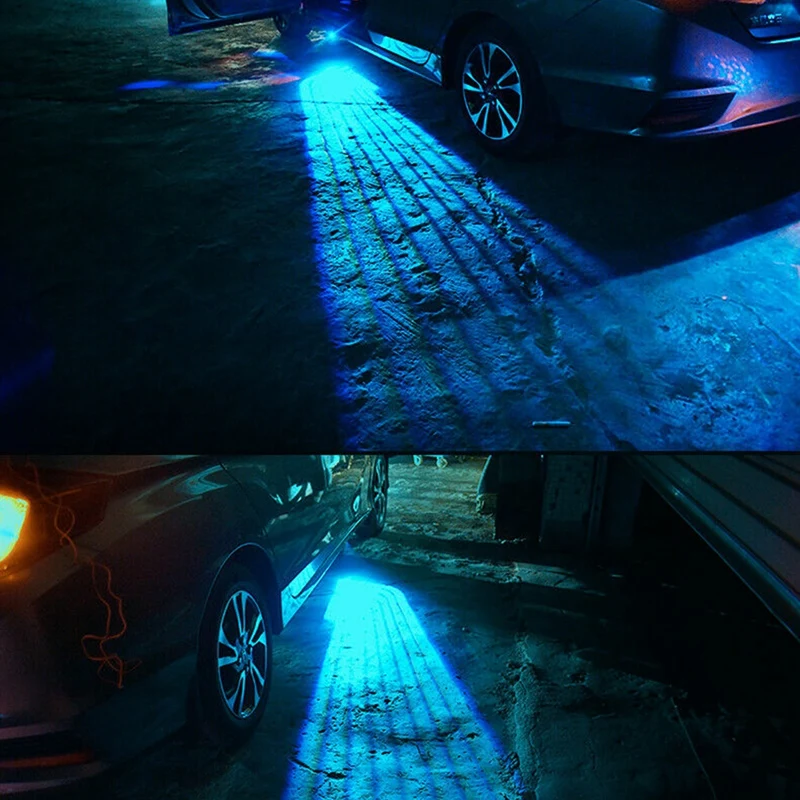 Car Angel Wings Atmosphere LED Welcome Carpet Lamp Multi-Colorful Door Light Wings Of Dream Car Fit All Cars