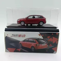 Diecast Alloy 1/64 Rapid Spaceback 30th Anniversary Edition Set Gift Box Red Car Model Adult Souvenir Gift Static Display