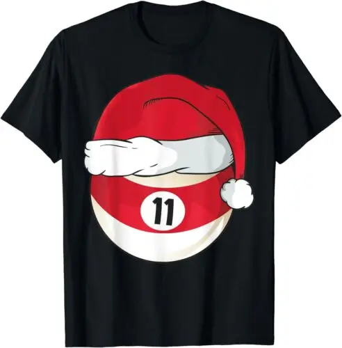 Pool Billiard Santa Christmas Xmas Gift Idea Premium T-Shirt S-5XL