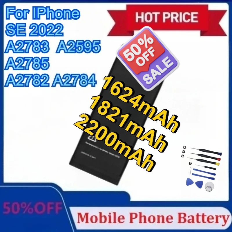 

Новая сменная батарея для IPhone 5 Se/8 SE/Se 2016/SE 2020/SE 2022 для аккумулятора мобильного телефона с инструментами