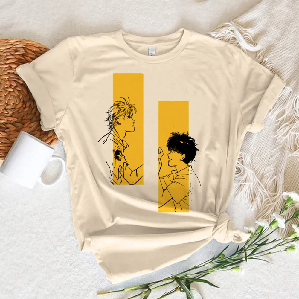 Banana Fish tshirt female streetwear Comfortable hip hop Graphic t-shirt Trendy 2000s Classic 2000s Psychedelic Breathable