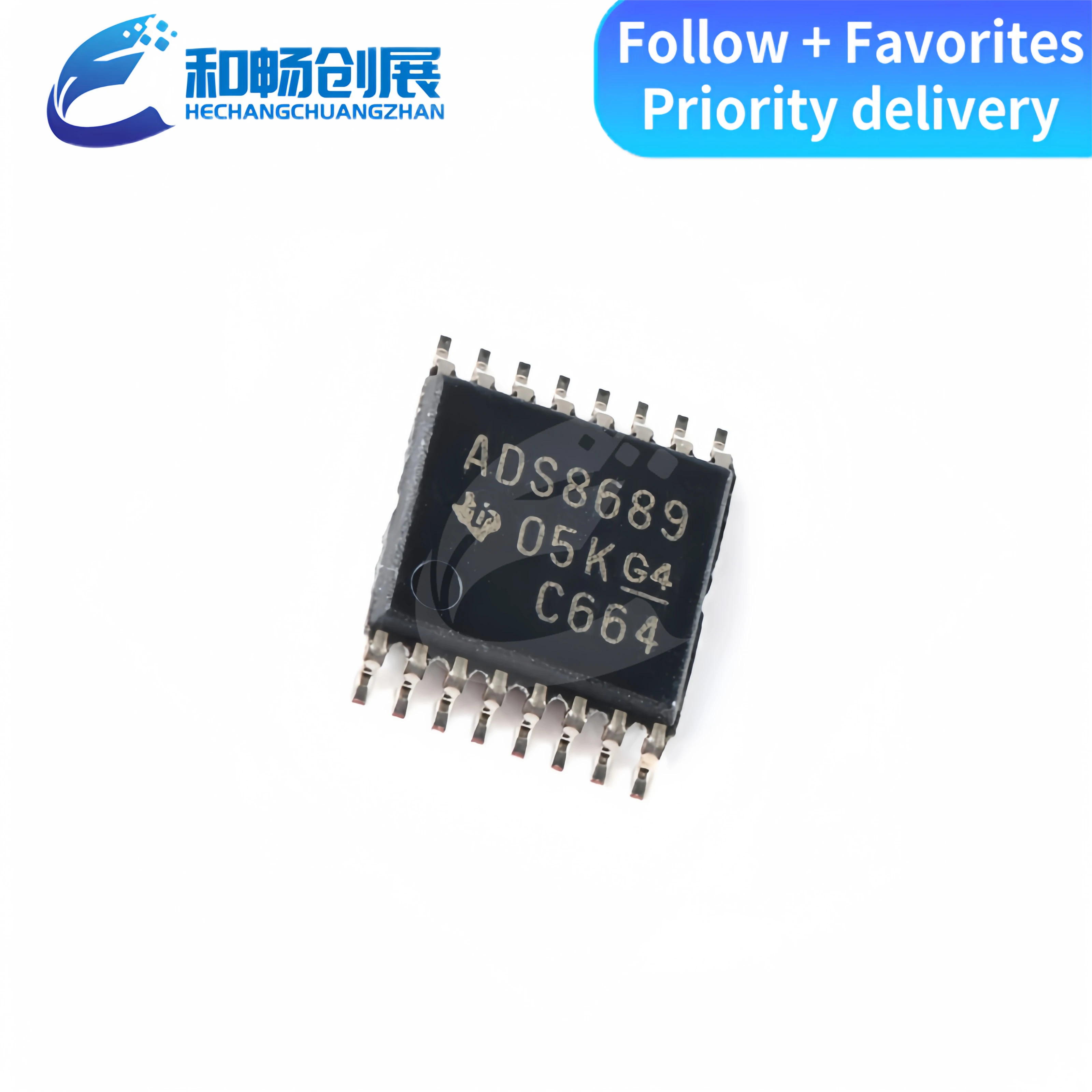 

ADS8689IPWR SMT TSSOP-16 ADS8689 24 bit analog-to-digital converter chip brand new original