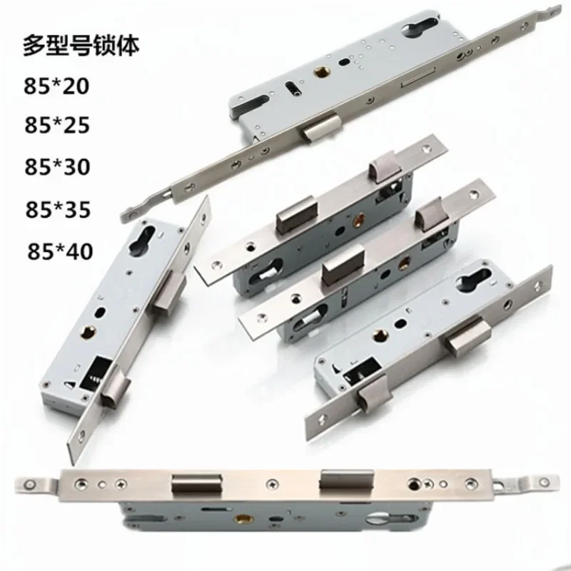 Flat Door Lock Body, Aluminum Alloy Body, Plastic Steel Door Lock Body, 85 Multi-point Lock Body Door Hardware