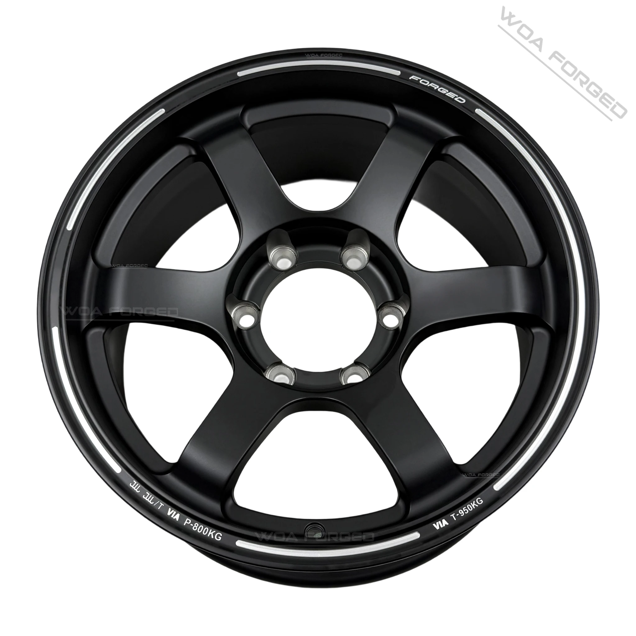 

Matte Black 17-Inch 4X4 Offroad SUV Wheels 6X139.7 PCD Aluminum Alloy Wheel Hub for Toyota Tank New Condition Cars Rims