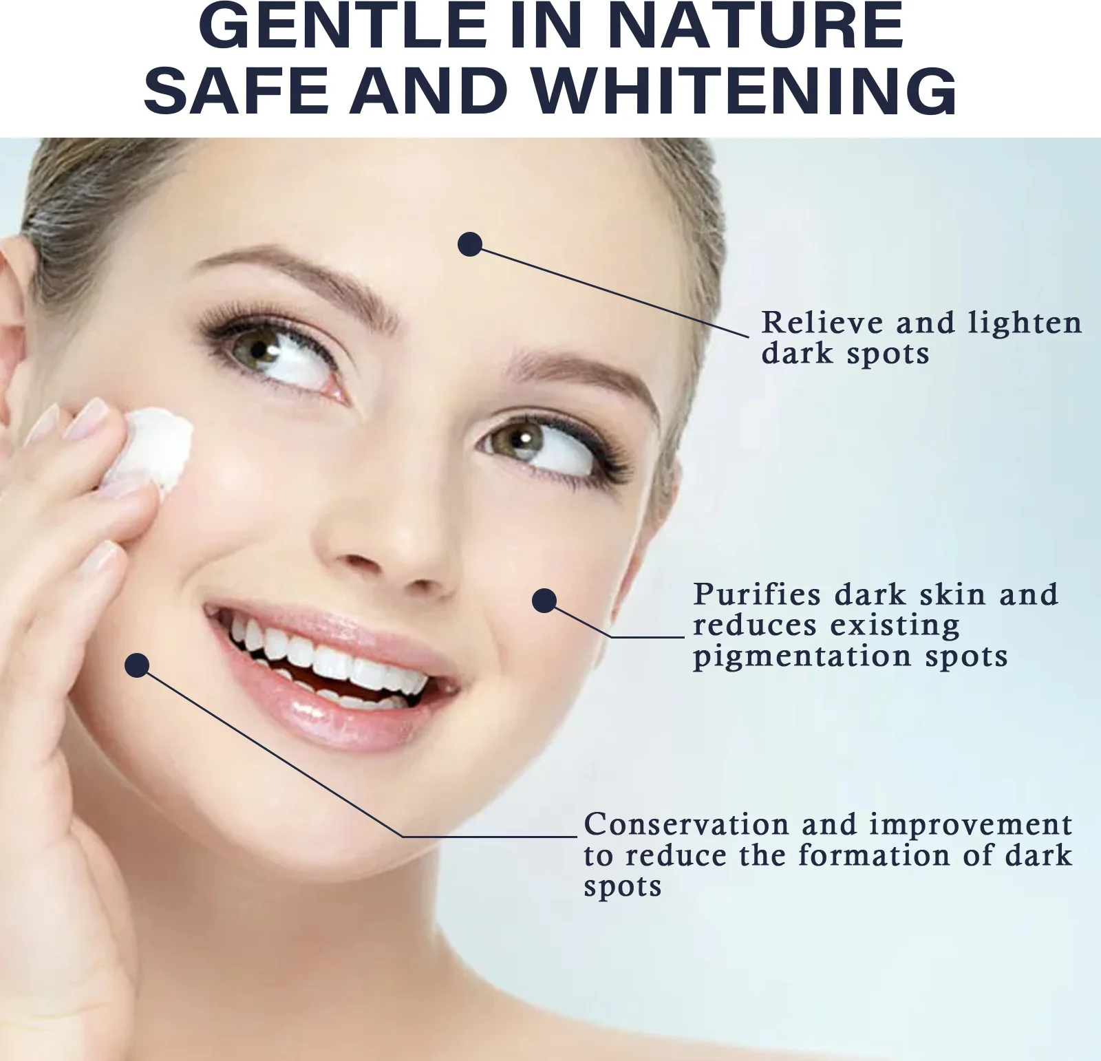 EELHOE Whitening Sproet Crème Verwijderen Donkere Vlekken Lichter Melanine Verhelderende Hydraterende Nicotinamide Anti Aging Gezichtscrème