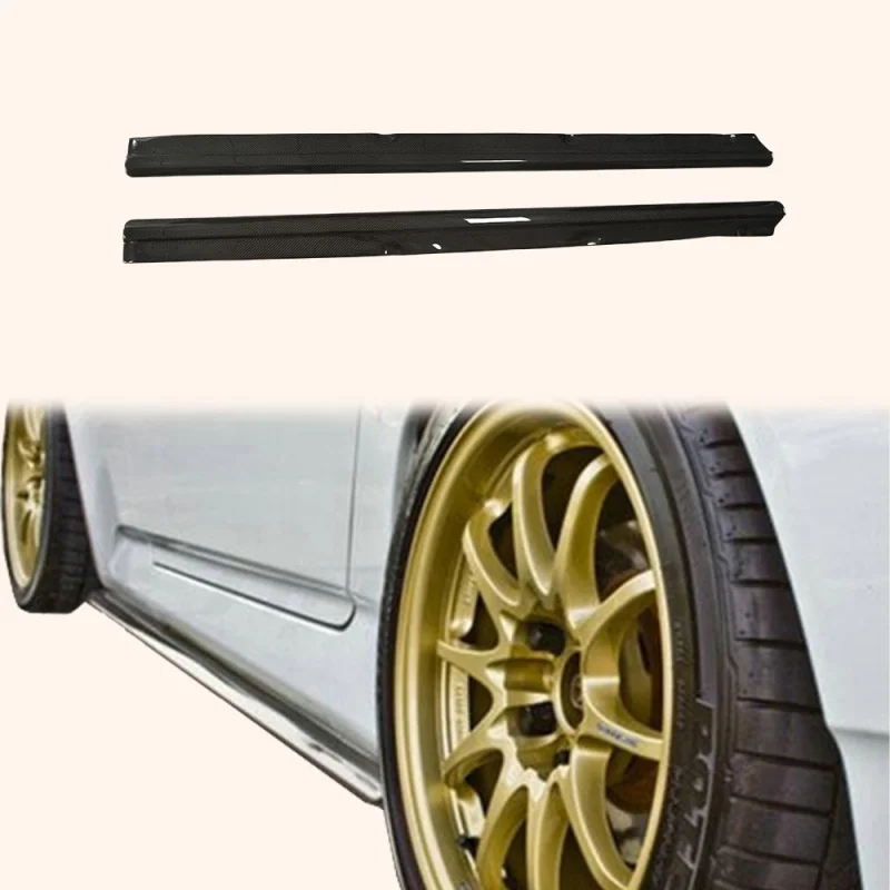 High Quality 168CM Carbon Fiber Side Skirt Extension Aerodynamic Exterior Mod Parts Fit S2000