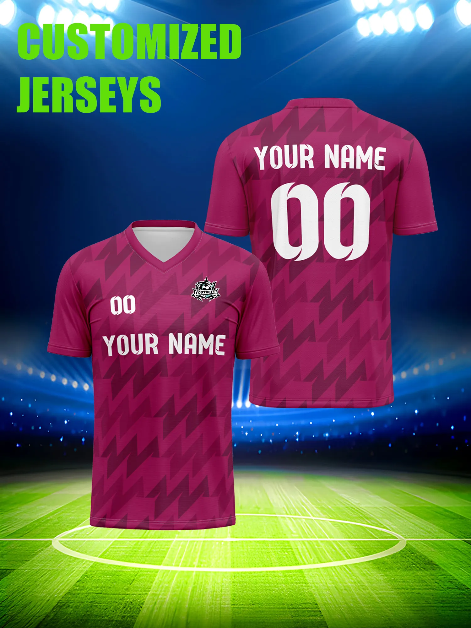 

Футболка для футбола с индивидуальным изображением, номером и именем, комплект для студенческой спортивной команды университета или колледжа.