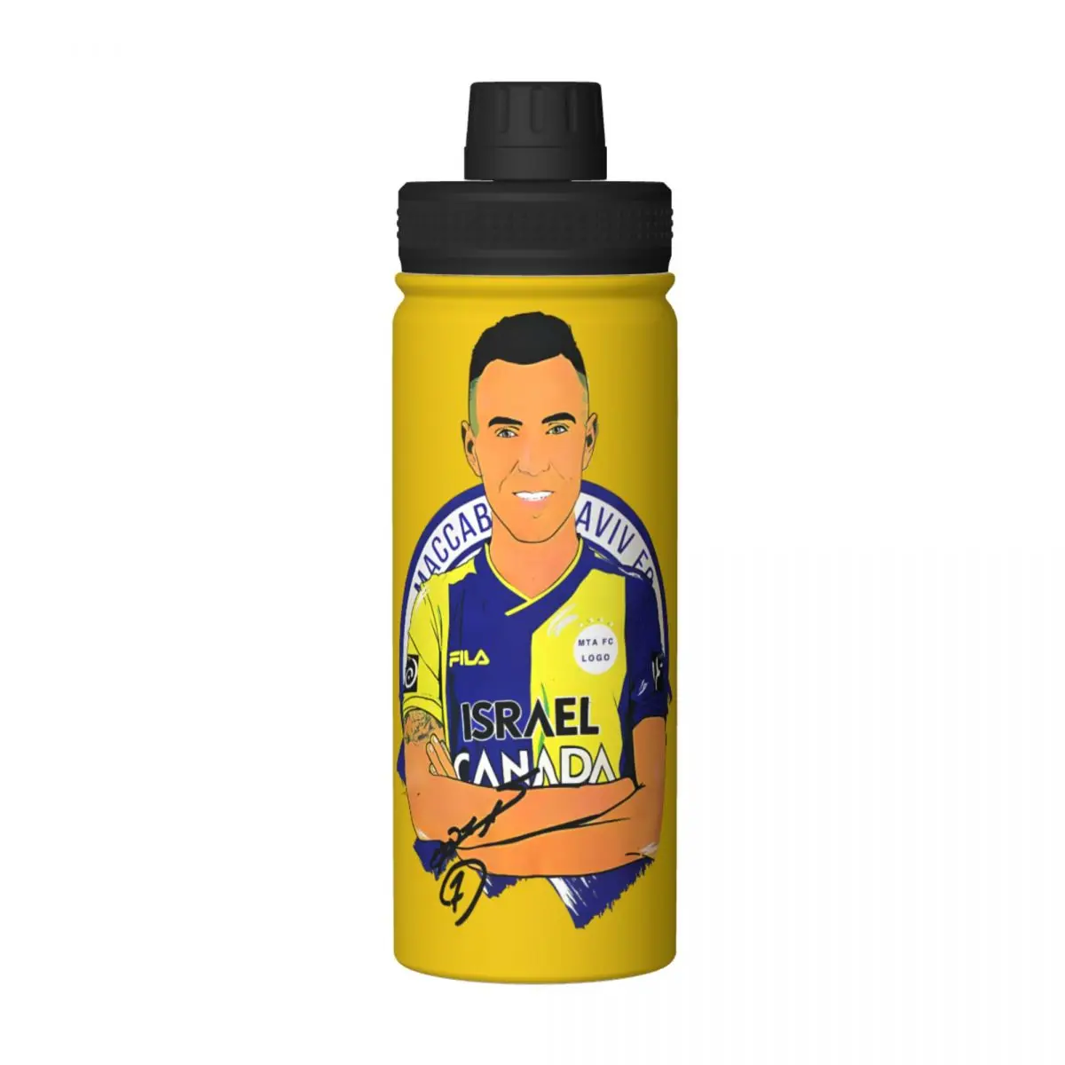 Maccabi Tel Aviv sports insulated water bottle