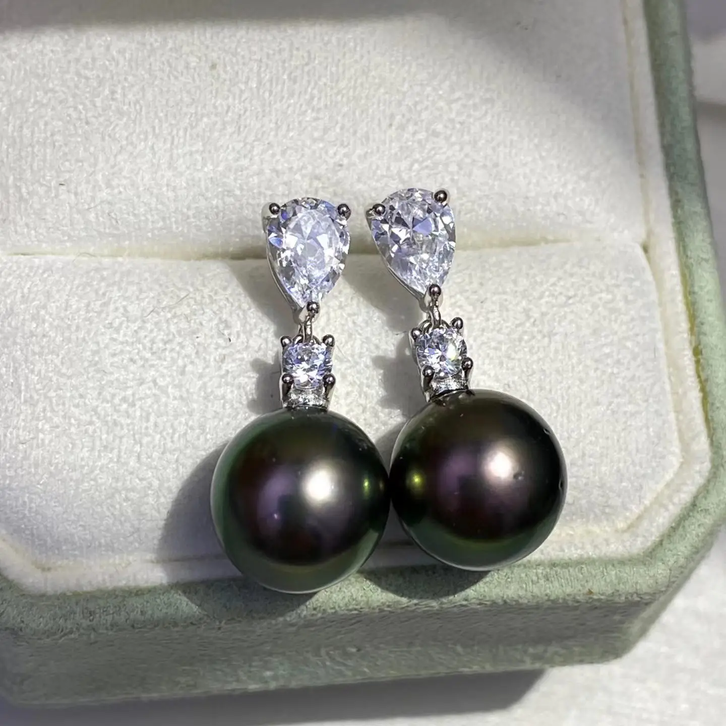 Wholesale S925 Sterling Silver Earrings Mount Findings Settings Base Mounting Parts Accessory for 10-11mm Pearls 5 pairs/lot