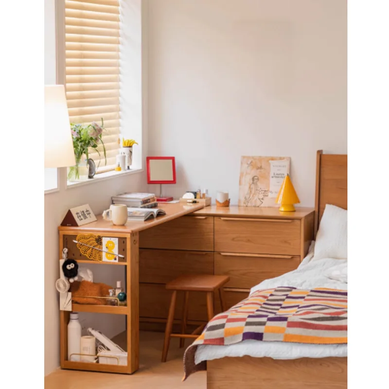 

Annie dresser, bedroom, Nordic makeup table, chest, integrated corner small apartment, storage slate