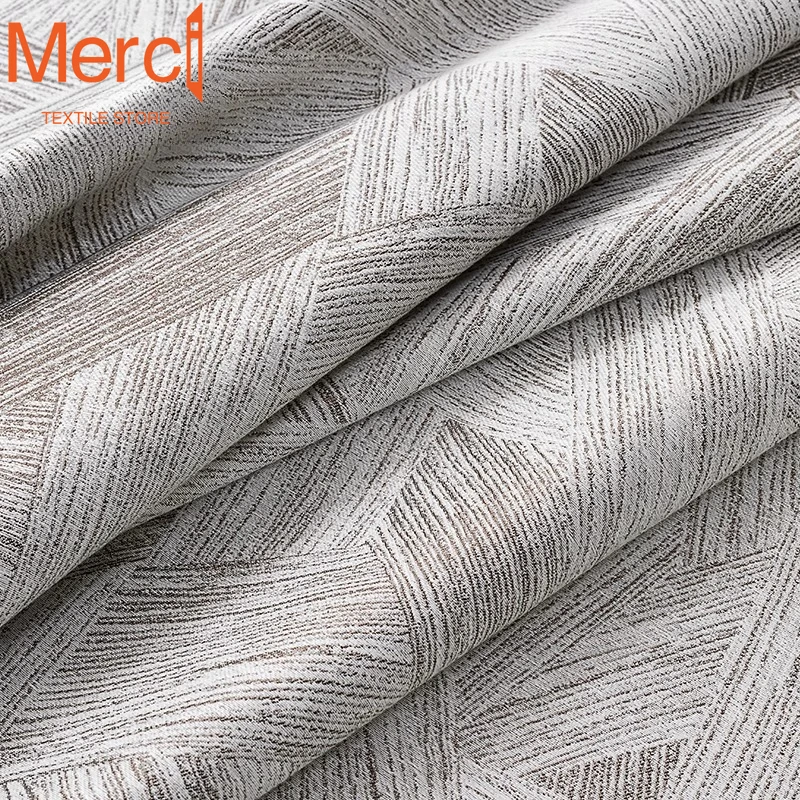 Merci Textile Store Design Modern Blackout Curtains for Living Room Bedroom Floor-to-ceiling High-precision Curtains Customized